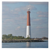 vuurtoren van Barnegat - "Old Barney" Tegeltje (Voorkant)