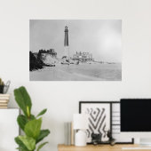 vuurtoren van Barnegat Poster (Thuiskantoor)