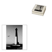 vuurtoren van Barnegat Rubberstempel (Gestempeld)