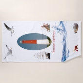 vuurtoren van Barnegat Strandlaken (Voorkant)