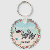 vuurtoren van beach Chairs Sleutelhanger (Voorkant)