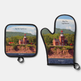 Vuurtoren van Big Bay Ovenwant & Pannenlap Set