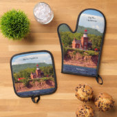 Vuurtoren van Big Bay Ovenwant & Pannenlap Set (Top down)