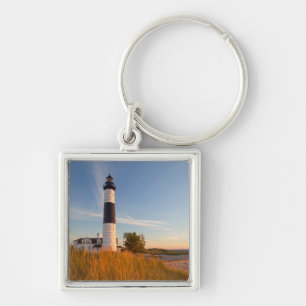 Vuurtoren van Big Sable Point aan Lake Michigan 3 Sleutelhanger