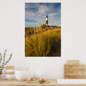 Vuurtoren van Big Sable Point aan Lake Michigan Poster (Keuken)