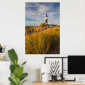 Vuurtoren van Big Sable Point aan Lake Michigan Poster (Thuiskantoor)