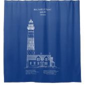 Vuurtoren van Big Sable Point - Michigan – AD Douchegordijn (Voorkant)