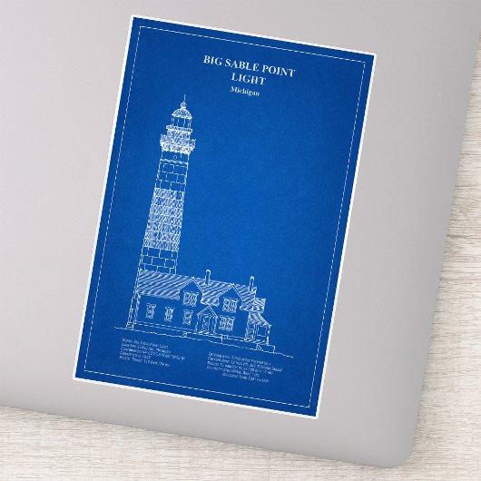 Vuurtoren van Big Sable Point - Michigan - AD Sticker