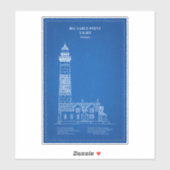 Vuurtoren van Big Sable Point - Michigan - AD Sticker (Vel)