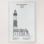 Vuurtoren van Big Sable Point - Michigan - BD Legpuzzel (Verticaal)