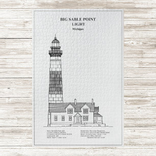 Vuurtoren van Big Sable Point - Michigan - BD Legpuzzel