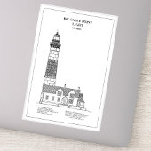 Vuurtoren van Big Sable Point - Michigan - BD Sticker
