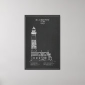 Vuurtoren van Big Sable Point - Michigan – PD Canvas Afdruk (Voorkant)