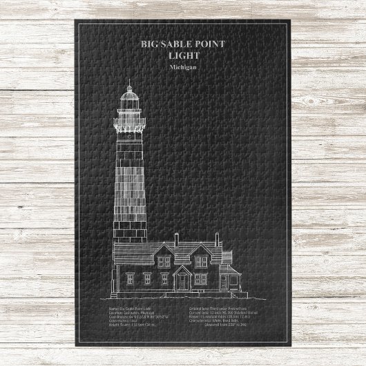 Vuurtoren van Big Sable Point - Michigan – PD Legpuzzel