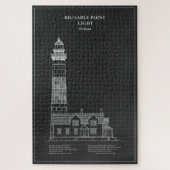 Vuurtoren van Big Sable Point - Michigan – PD Legpuzzel (Verticaal)
