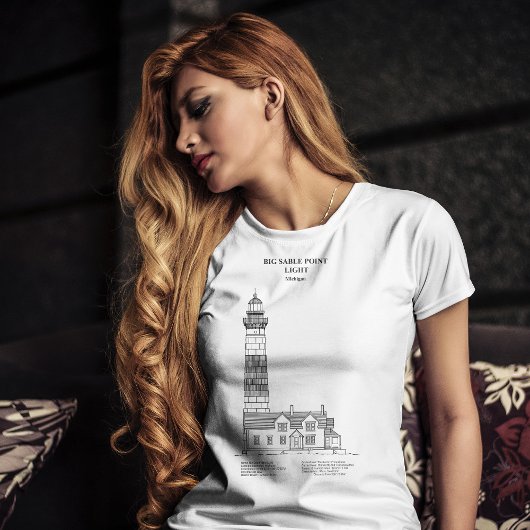 Vuurtoren van Big Sable Point - Michigan - SBD T-shirt