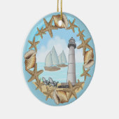 Vuurtoren van Biloxi Keramisch Ornament (Rechts)