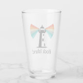 Vuurtoren van Block Island Rainbow Glas (Achterkant)