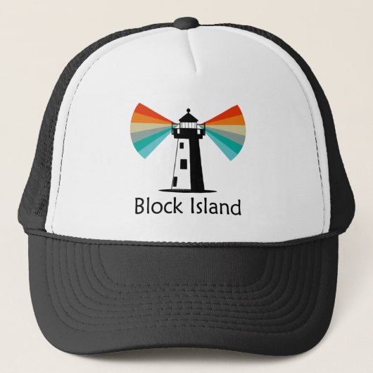Vuurtoren van Block Island Rainbow Trucker Pet (Voorkant)