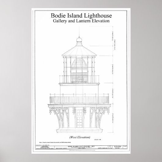 vuurtoren van Bodie Poster (Voorkant)