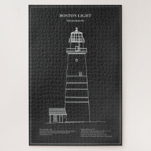Vuurtoren van Boston - Massachusetts - PD Legpuzzel