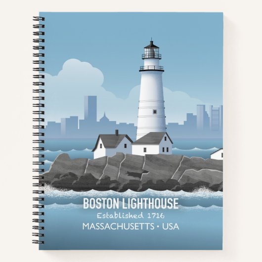 Vuurtoren van Boston Notitieboek (Voorkant)