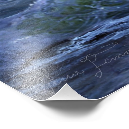 Vuurtoren van Boston onder de moonlight-kunstdruk Foto Afdruk (Hoek)