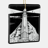 vuurtoren van Boulder Bank Keramisch Ornament (Rechts)