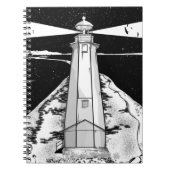 vuurtoren van Boulder Bank Notitieboek (Voorkant)