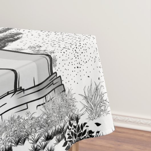 vuurtoren van Boulder Bank Tafelkleed (Voorbeeld)