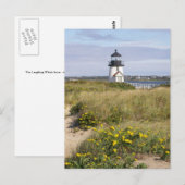 vuurtoren van Brant Point Briefkaart (Voorkant / Achterkant)
