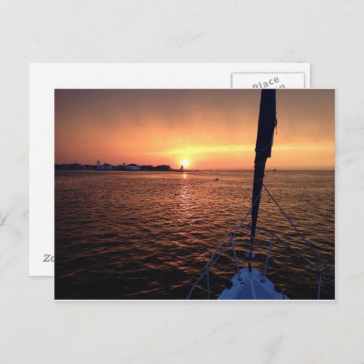 vuurtoren van Brant Point Briefkaart (Voorkant / Achterkant)