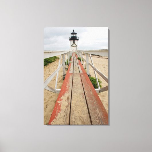 vuurtoren van Brant Point Canvas Afdruk (Voorkant)