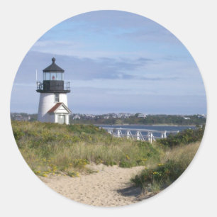 vuurtoren van Brant Point Ronde Sticker