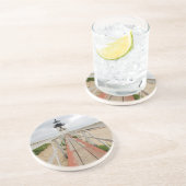 vuurtoren van Brant Point Zandsteen Onderzetter (Zijkant)