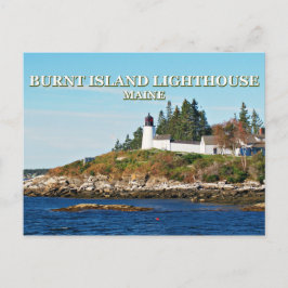 Vuurtoren van Burnt Island, Maine Briefkaart