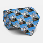Vuurtoren van Butler Flats, Massachusetts Mannen S Stropdas (Opgerold)