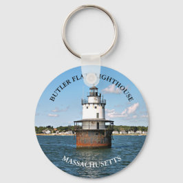 Vuurtoren van Butler Flats, Massachusetts Sleutelh Sleutelhanger