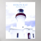 vuurtoren van Byron Bay Australië reizen Poster (Voorkant)