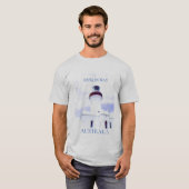 vuurtoren van Byron Bay Australië reizen T-shirt (Voorkant volledig)