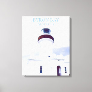 vuurtoren van Byron Bay Cape Byron Australië reize Canvas Afdruk