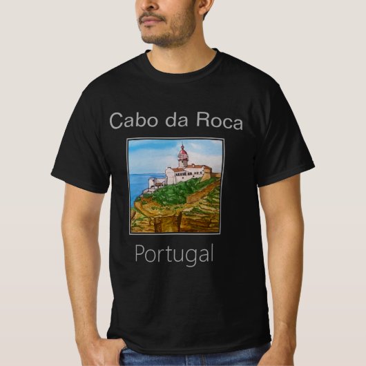 vuurtoren van Cabo da Roca, Portugal T-shirt (Voorkant)