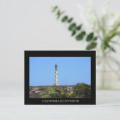 vuurtoren van california briefkaart (Staand voorkant)
