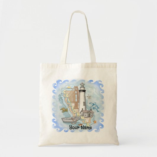 Vuurtoren van Californië Tote Bag (Voorkant)