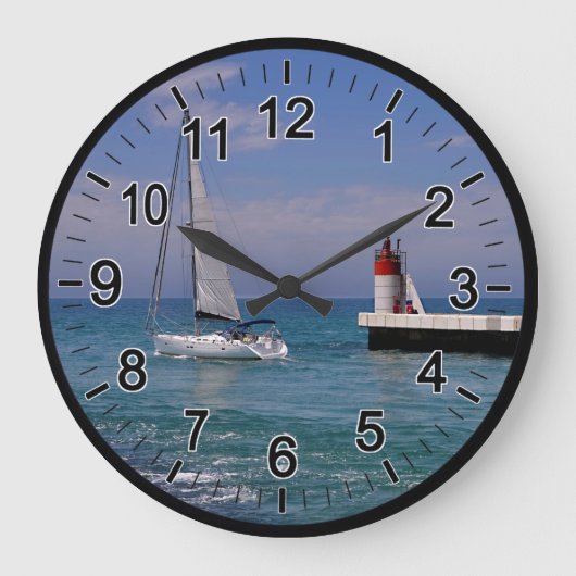 vuurtoren van Capbreton in Frankrijk Grote Klok (Voorkant)