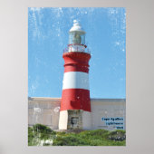 vuurtoren van Cape Agulhas 1849 Poster (Voorkant)