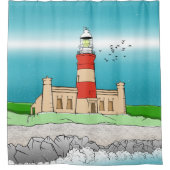 vuurtoren van Cape Agulhas Douchegordijn (Voorkant)