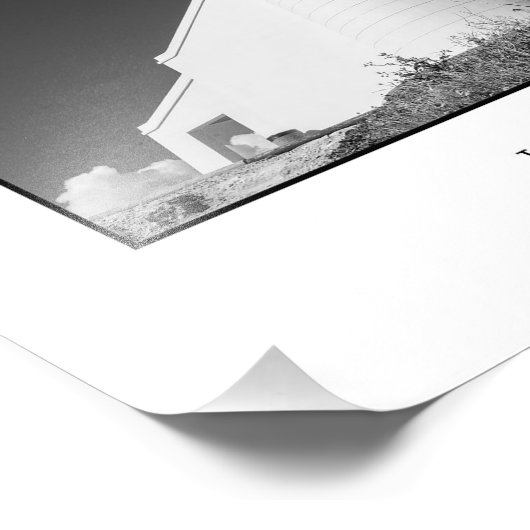 vuurtoren van Cape Agulhas Foto Afdruk (Hoek)