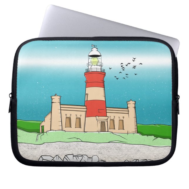 vuurtoren van Cape Agulhas Laptop Sleeve (Voorkant)