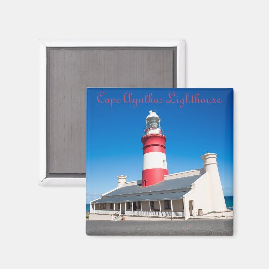 vuurtoren van Cape Agulhas Magneet (Voorkant / Achterkant)